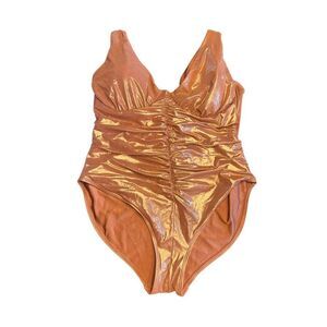 Swimsuit for all Womens 20 E/F Swim Suit Bronze Metallic rosegold Gabifresh